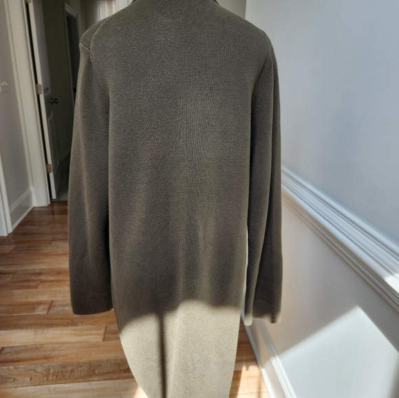 Banana Republic womens double breasted long knit jacket - Picture 5 of 7